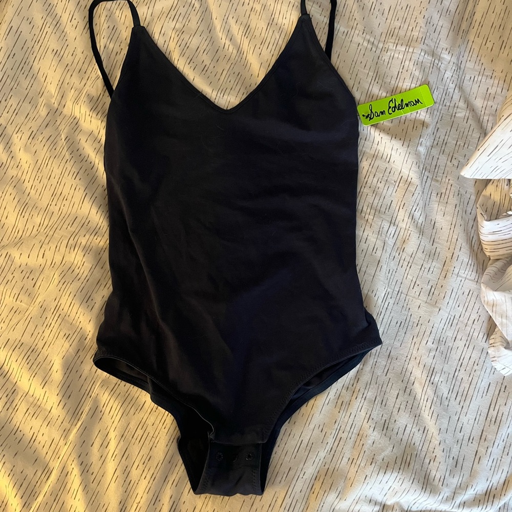 Sam Edelman Navy Bodysuit Crisscross Back Sz S NWT